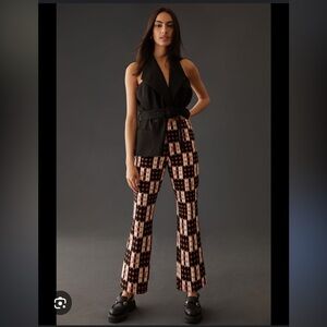 Anthropologie NWT The Margot Kick-Flare Cropped Trousers by Maeve size XS
